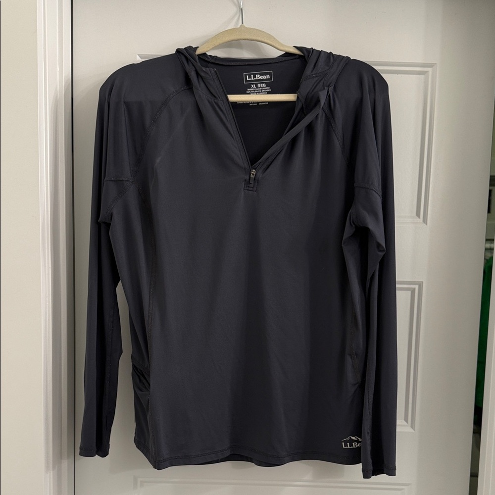 L.L. Bean Charcoal Gray Pullover Hoodie
